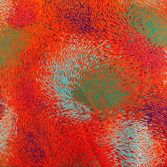 🚨VINTAGE 80s Abstract Secretary Midi Dress - Picture 4 of 5